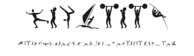 Athletes — Dingbats Font — thumbnail 1