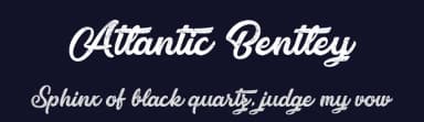 Atlantic Bentley by Octotype  | Thomas Boucherie — Script Handwritten Font — thumbnail 2
