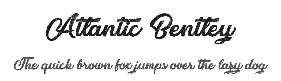 Atlantic Bentley by Octotype  | Thomas Boucherie — Script Handwritten Font