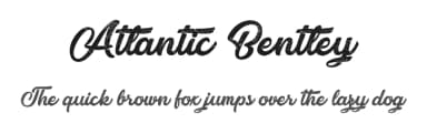 Atlantic Bentley by Octotype  | Thomas Boucherie — Script Handwritten Font — thumbnail 1