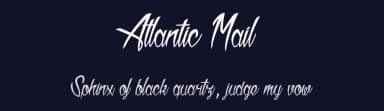 Atlantic Mail by dcoxy - Greg Medina — Script Handwritten Font — thumbnail 2