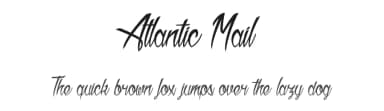 Atlantic Mail by dcoxy - Greg Medina — Script Handwritten Font — thumbnail 1