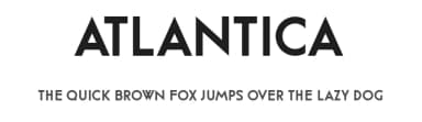 Atlantica by Vladimir Nikolic — Sans Serif Font — thumbnail 1