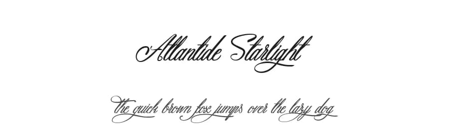 Atlantide Starlight by Maelle.K | Thomas Boucherie — Script Handwritten Font