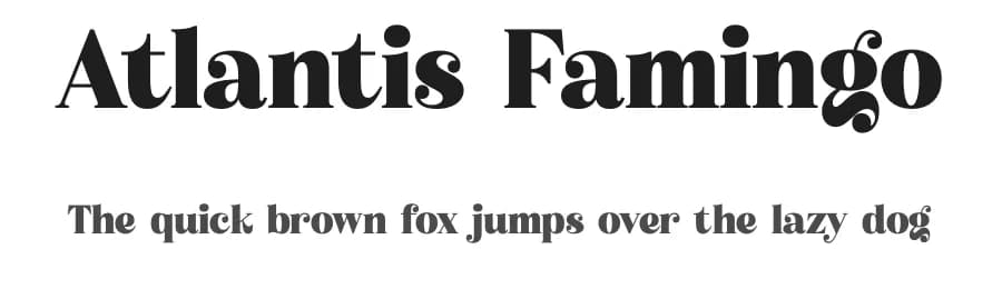 Atlantis Famingo by Letterena Studios — Serif Font