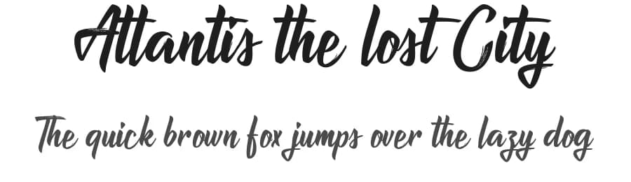 Atlantis the lost City by Octotype  | Thomas Boucherie — Script Handwritten Font