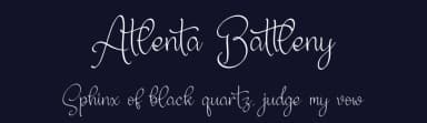 Atlenta Battleny by Letterena Studios — Script Handwritten Font — thumbnail 2