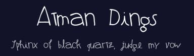 Atman Dings by Eyesaw Fontz — Dingbats Font — thumbnail 2