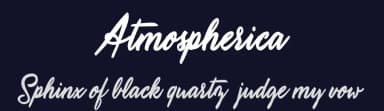 Atmospherica by Billy Argel Fonts ® — Script Handwritten Font — thumbnail 2
