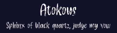 Atokous by Nur Solikh — Script Handwritten Font — thumbnail 2