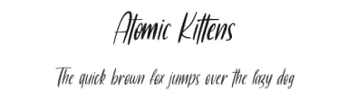 Atomic Kittens by Maulana Creative — Script Handwritten Font — thumbnail 1