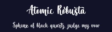 Atomic Robusta by Typhoon Type - Suthi Srisopha — Script Handwritten Font — thumbnail 2
