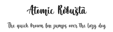 Atomic Robusta by Typhoon Type - Suthi Srisopha — Script Handwritten Font — thumbnail 1