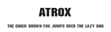 Atrox by Atrox — Sans Serif Font — thumbnail 1