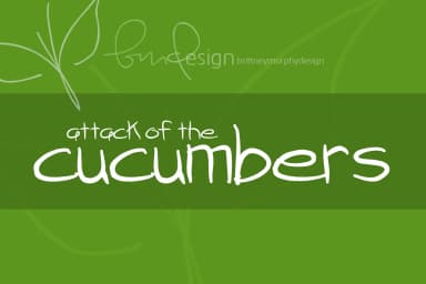 Attack of the Cucumbers Font by brittneymurphydesign — Script Handwritten Font — thumbnail 1