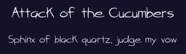 Attack of the Cucumbers by Brittney Murphy Design — Script Handwritten Font — thumbnail 2