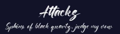 Attacks by FatmaStudio — Script Handwritten Font — thumbnail 2