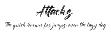 Attacks by FatmaStudio — Script Handwritten Font — thumbnail 1