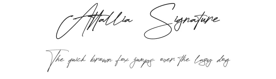 Attallia Signature by FinTypeStudio — Script Handwritten Font