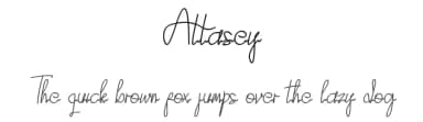 Attasey by Marhandam Palindung — Script Handwritten Font — thumbnail 1