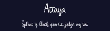 Attaya by peterdraw — Script Handwritten Font — thumbnail 2