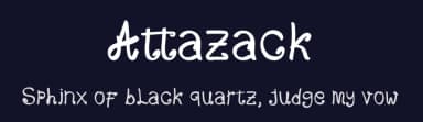 Attazack by Afrizal Fajri — Script Handwritten Font — thumbnail 2
