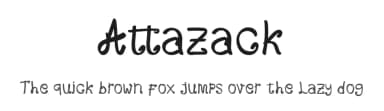 Attazack by Afrizal Fajri — Script Handwritten Font — thumbnail 1