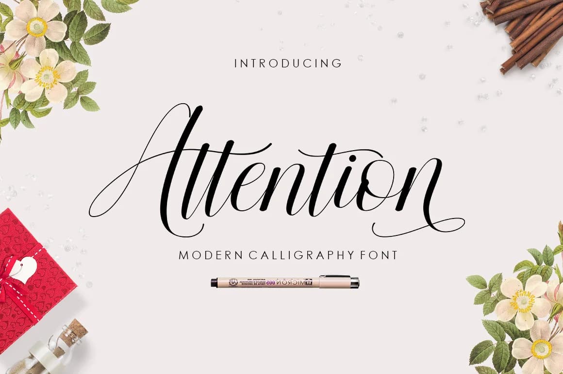 Attention Font by Picatype Studio — Script Handwritten Font