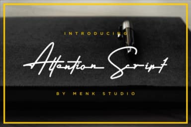 Attention Script Font by MENK Studio — Script Handwritten Font — thumbnail 1