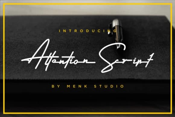 Attention Script Font by MENK Studio — Script Handwritten Font
