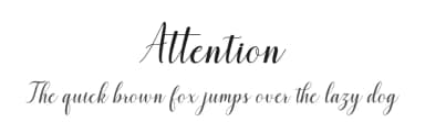 Attention by zulkhairilettering — Script Handwritten Font — thumbnail 1