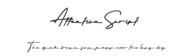Attention Script by Menk Type — Script Handwritten Font — thumbnail 1