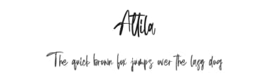 Attila by Vunira Design — Script Handwritten Font — thumbnail 1