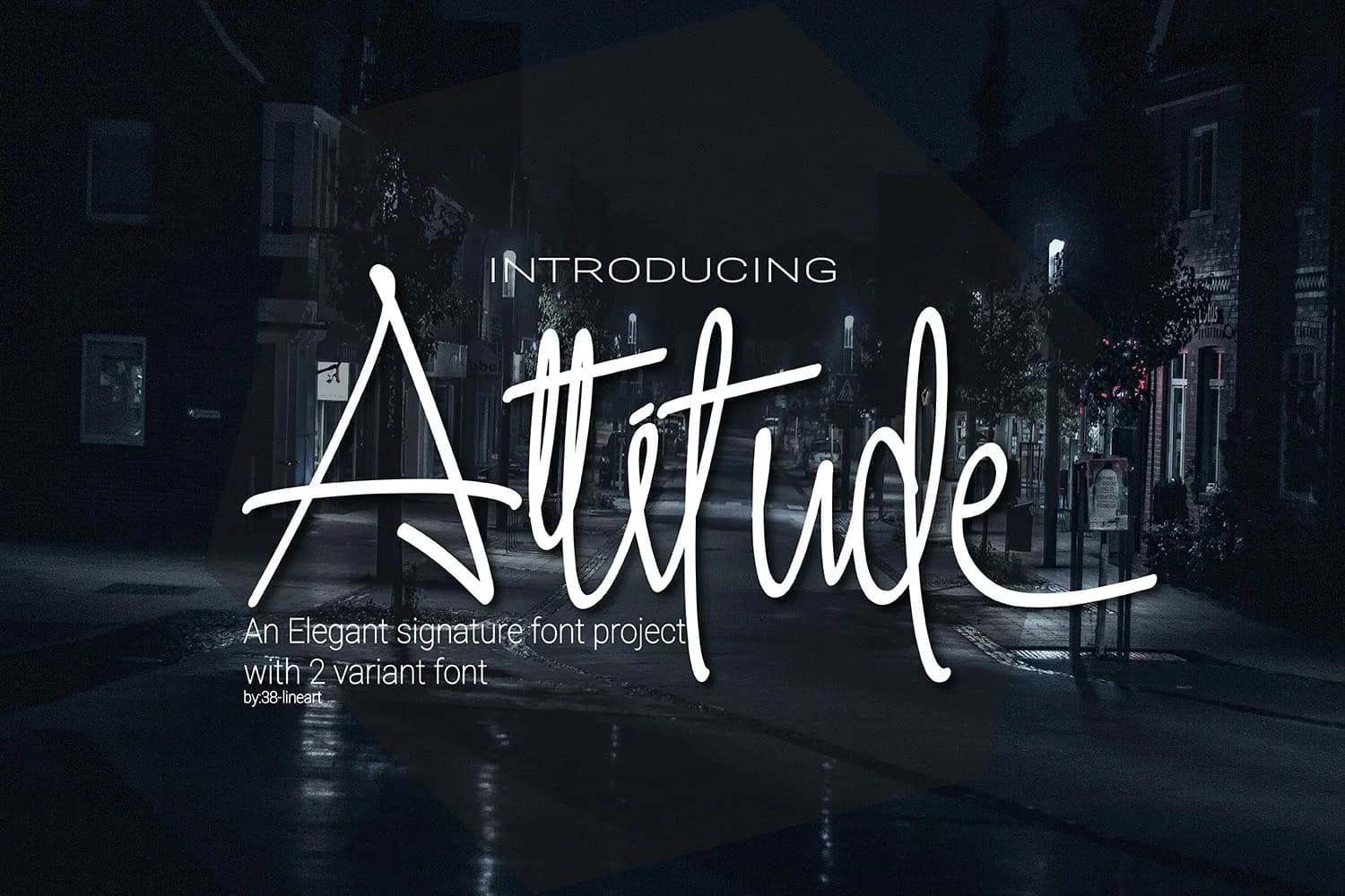 Attitude Font by 38.lineart — Script Handwritten Font