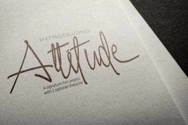 Attitude Font by 38.lineart — Script Handwritten Font — thumbnail 9