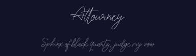 Attourney by Vania Elaine — Script Handwritten Font — thumbnail 2