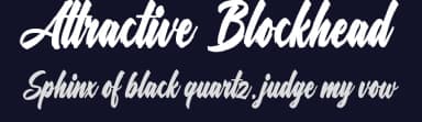 Attractive Blockhead by Octotype  | Thomas Boucherie — Script Handwritten Font — thumbnail 2