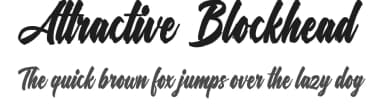 Attractive Blockhead by Octotype  | Thomas Boucherie — Script Handwritten Font — thumbnail 1