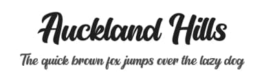Auckland Hills by Kurnia Setyadi — Script Handwritten Font — thumbnail 1