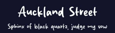 Auckland Street by Origin Type — Script Handwritten Font — thumbnail 2