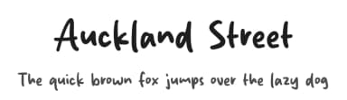 Auckland Street by Origin Type — Script Handwritten Font — thumbnail 1