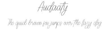 Audacity by Andi Moz — Script Handwritten Font — thumbnail 1