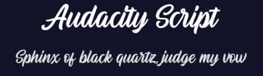 Audacity Script by Saridezra — Script Handwritten Font — thumbnail 2