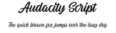 Audacity Script by Saridezra — Script Handwritten Font — thumbnail 1
