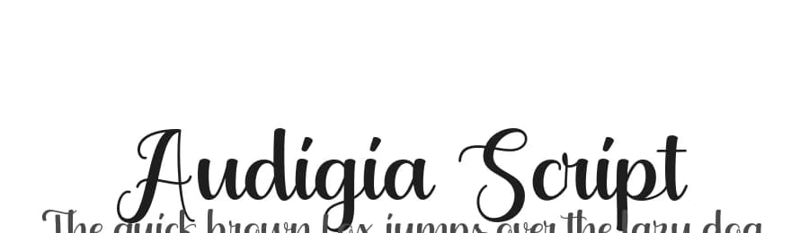 Audigia Script by Cut Story — Script Handwritten Font