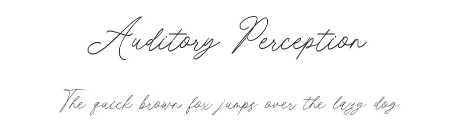 Auditory Perception by Niskala Huruf — Script Handwritten Font — preview 1