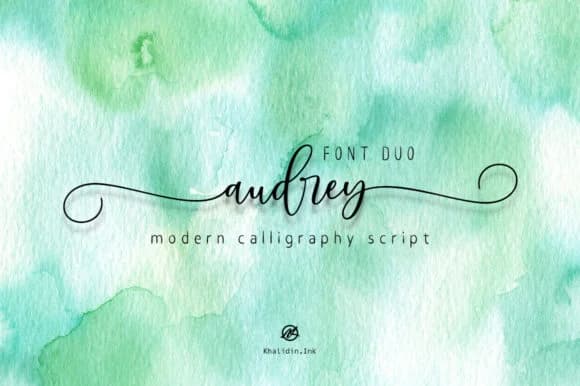 Audrey Font by Khalidin.Ink by Khalidin.Ink — Script Handwritten Font