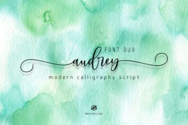 Audrey Font by Khalidin.Ink by Khalidin.Ink — Script Handwritten Font — thumbnail 1