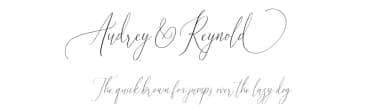 Audrey and Reynold by Dharmas Foundry — Script Handwritten Font — thumbnail 1