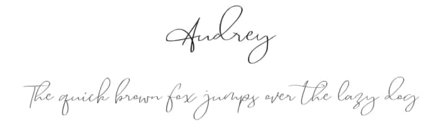 Audrey by Awanstudioz — Script Handwritten Font